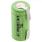 Exell Battery 2/3AA NiMH 700mAh 1.2V Flat top Rechargeable Battery with Tabs EBC-506-1 - alternate 1